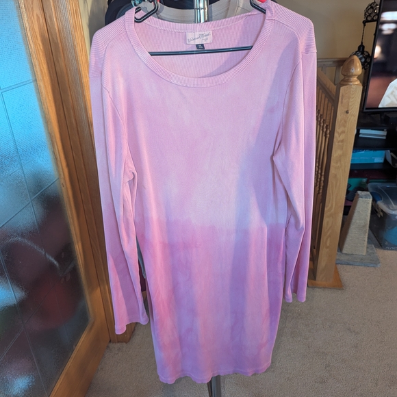 Pink Ombre Long Sleeve Dress/Tunic - Picture 1 of 6